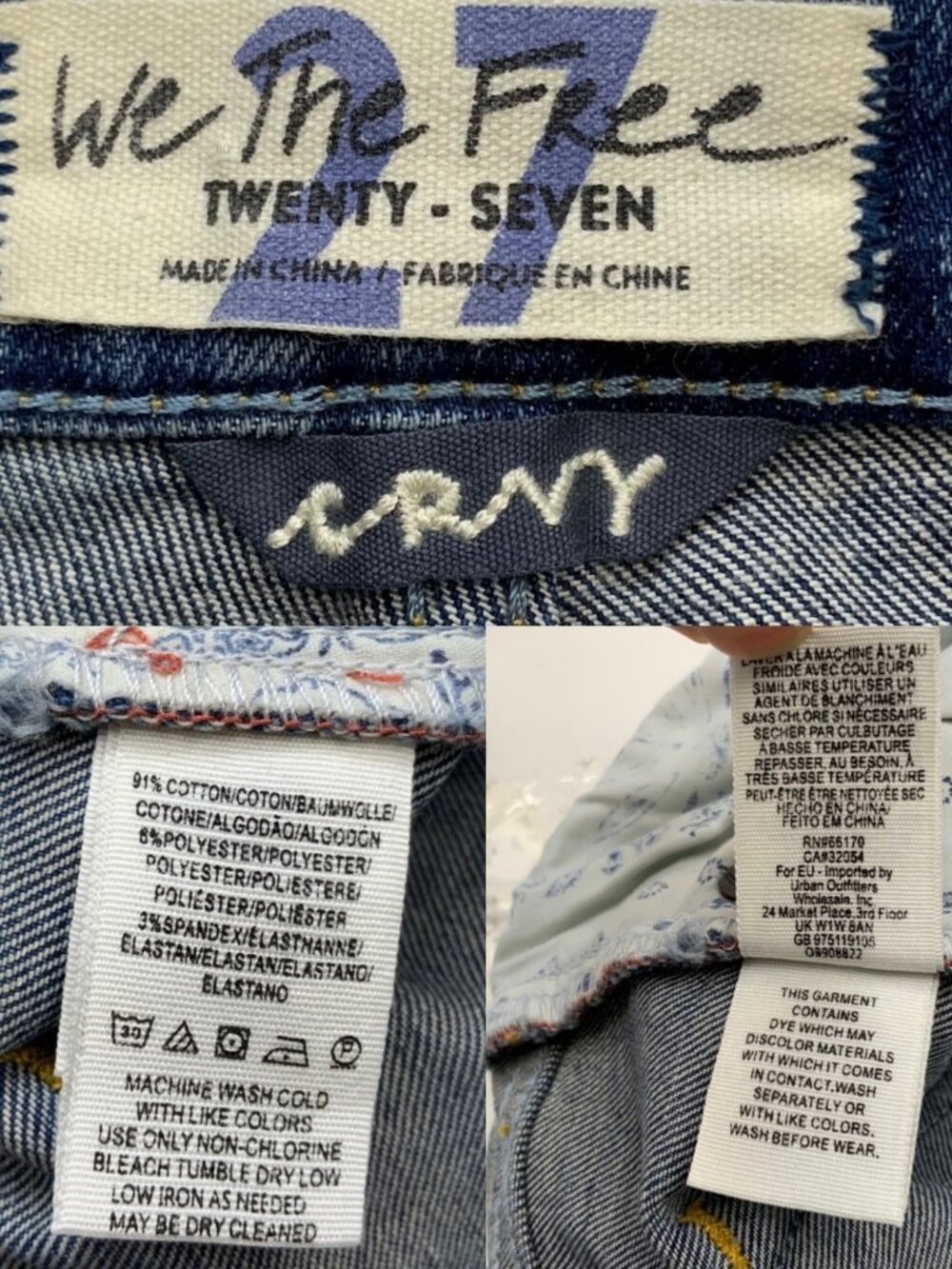 Free People We The Free CRVY Robyn High Rise Flare Jeans 27 Spokane - Picture 5 of 12